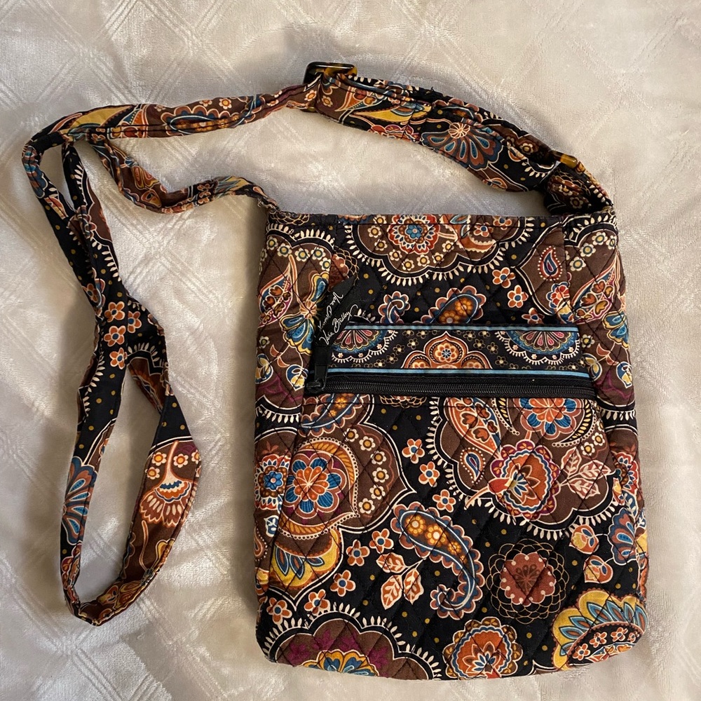 Vera Bradley crossbody brown/multicolored bag!